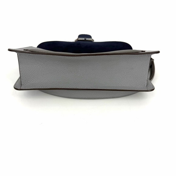 ✨Coach Tabby Pebbled Gray Granite Colorblock Shoulder Crossbody Bag Excellent - Picture 16 of 16